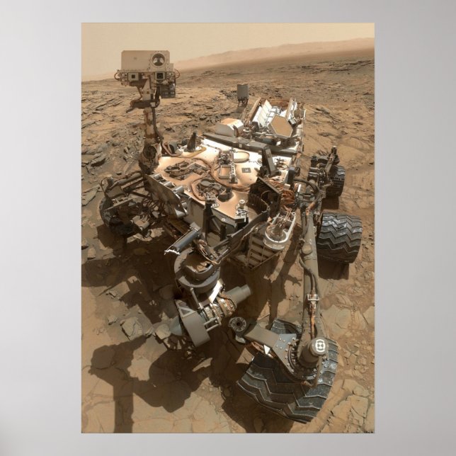 Curiosity Mars Rover Poster (Framsidan)