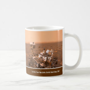 Curiosity Rover Mars Dusty Selfie på berget Vass Kaffemugg