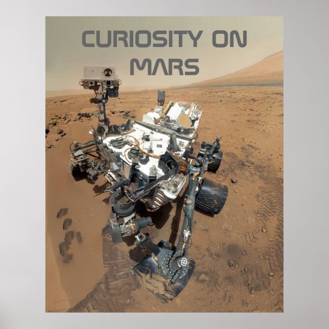 Curiosity Self-Porträtt på Mars Poster (Framsidan)