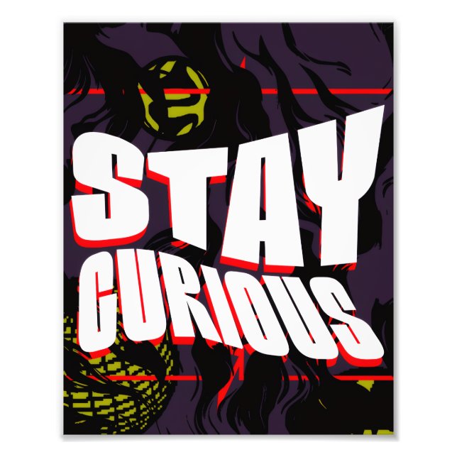 Curious Aura — Modern Minimal Poster (Framsidan)