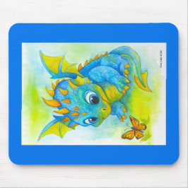 Curious Baby Dragon Mouse Pad Musmatta