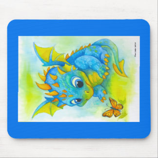 Curious Baby Dragon Mouse Pad Musmatta