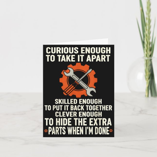 Curious Enough To Take It Apart Skilled Enough To  Kort (Framsida)