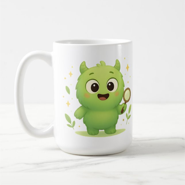 Curious Explorer Monster Kids Mug  Kaffemugg (Vänster)
