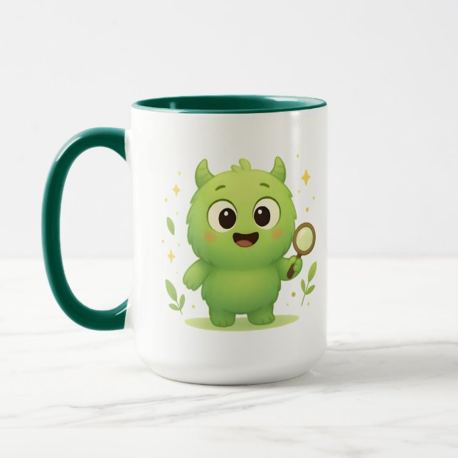 Curious Explorer Monster Kids Mug  Mugg (Vänster)