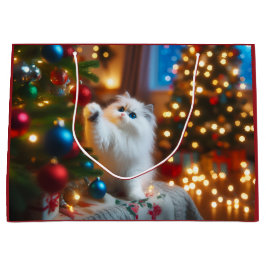 Curious Kitty Holiday Gift Bag