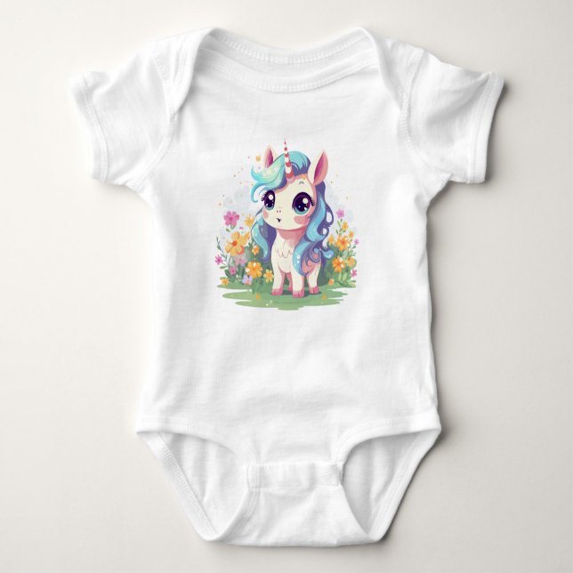 Curious Unicorn T Shirt (Framsida)