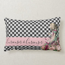 Curiouser & Curiouser Alice i Wonderland Pillow Lumbarkudde