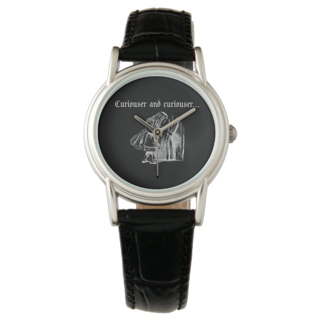 Curiouser och Curiouser Alice med Nyckel Armbandsur (Framsida)