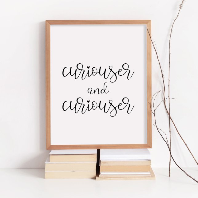 Curiouser och curiouser poster (Skapare uppladdad)