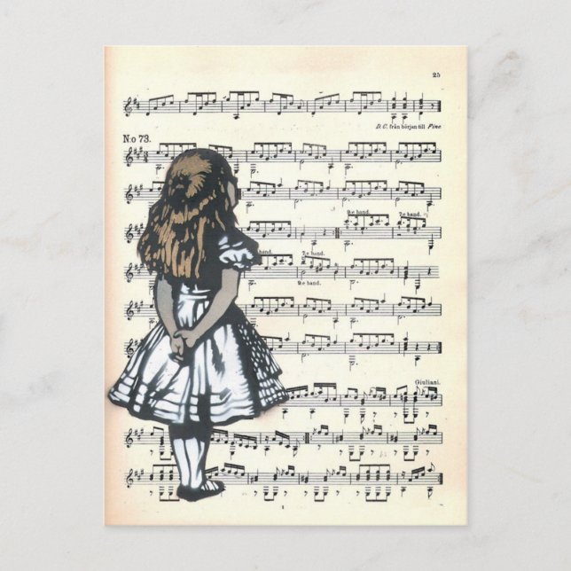 Curiouser och Curiouser Vykort (Framsida)