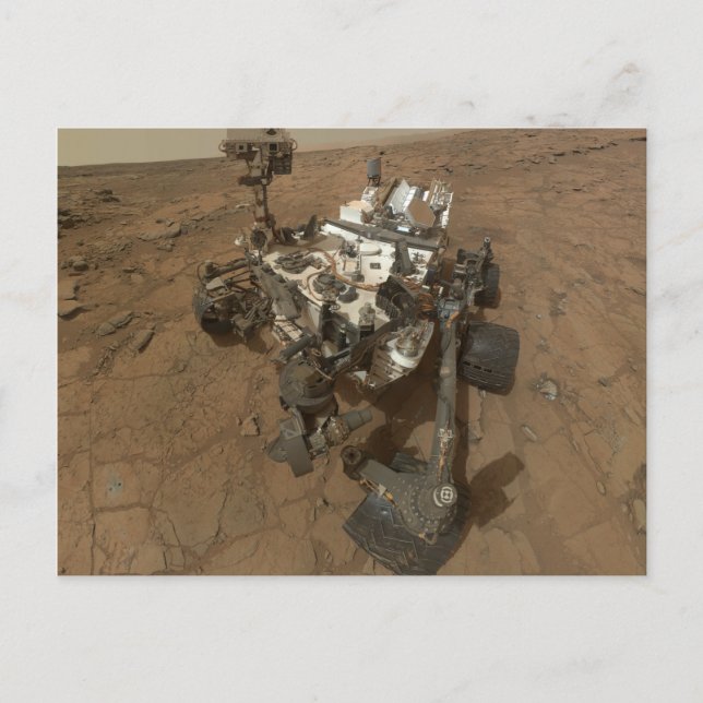 Curiousity Rover Vykort (Framsida)