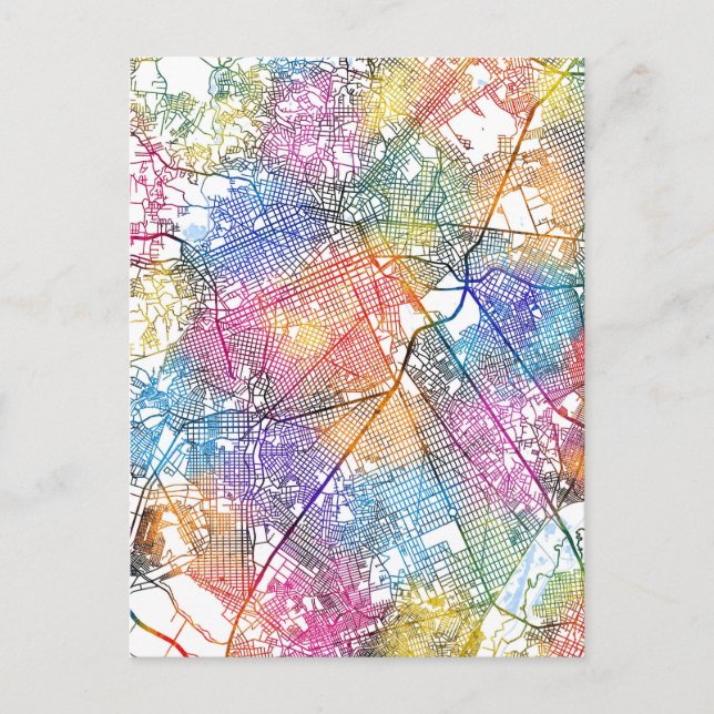 Curitiba Brasilias stad Karta Vykort (Framsida)