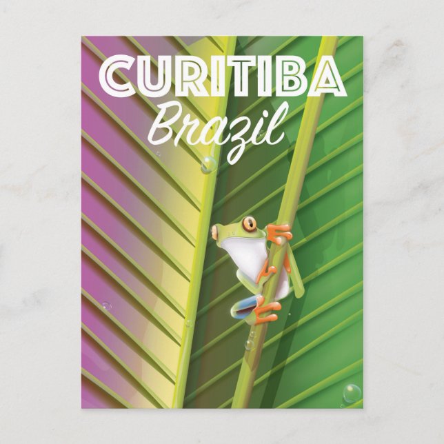 Curitiba, Brasilien Resa affisch Vykort (Framsida)