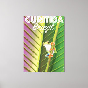 Curitiba, Brasilien Resaaffisch Canvastryck