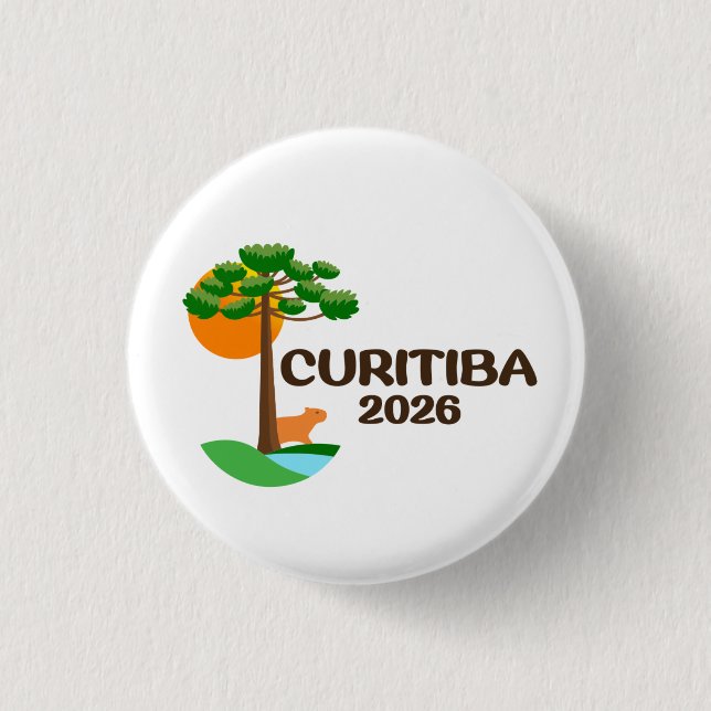 Curitiba Brazil 2026 International Convention Pin Knapp (Framsida)