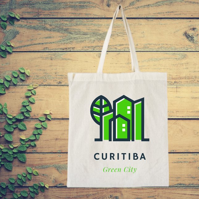 Curitiba BrazLatin Sustainable Grönt City Tygkasse (Skapare uppladdad)