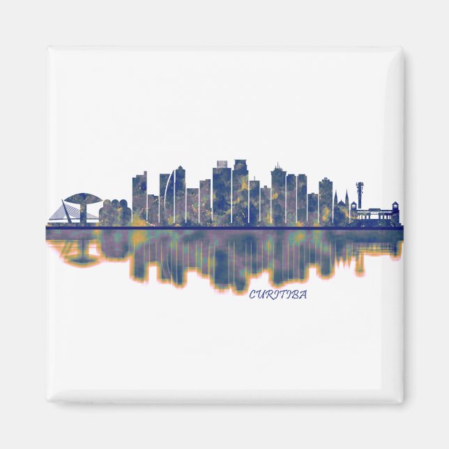Curitiba Skyline Magnet (Framsidan)