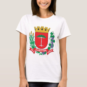 Curitiba vapensköld tee shirt