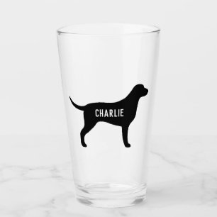 CurJackat Retriever Hund Silhouette-Personlig Glaskopp