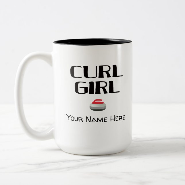 Curl Girl Curling Mugg (Vänster)