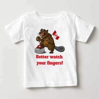 Curlande bäver med flagga t shirt