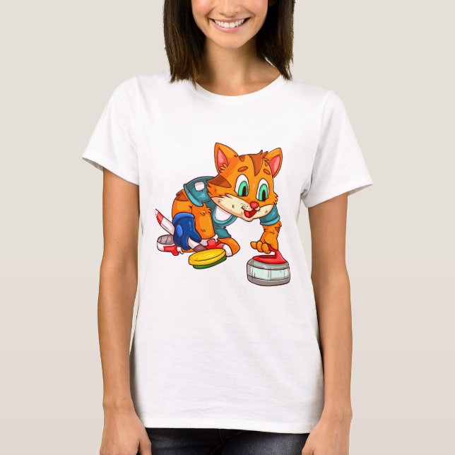 Curlande katter t shirt (Framsida)