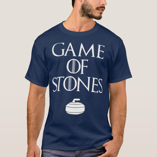 Curler Game of Stones Curling T Shirt (Framsida)