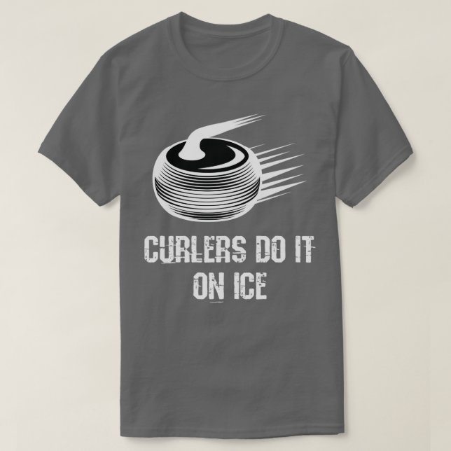 Curlers gör det på is 3 t shirt (Design framsida)