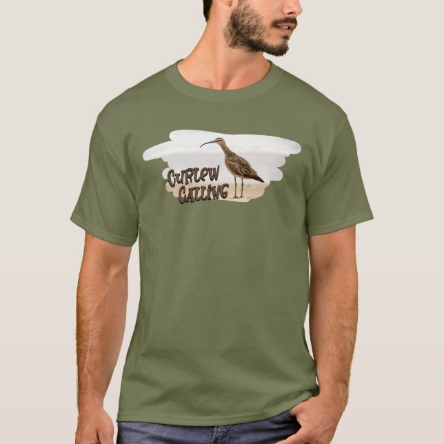 Curlew Day Curlew-anrop T Shirt (Framsida)