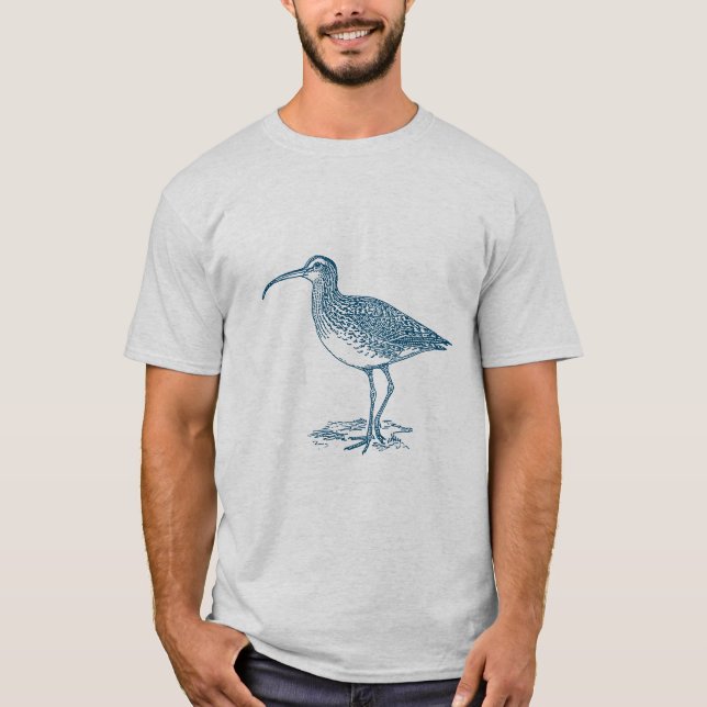 Curlew - Ocean Blue T Shirt (Framsida)