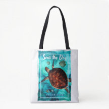 Curlew Turtle Tote Bag, medel