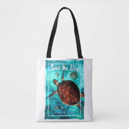 Curlew Turtle Tote Bag, medel Tygkasse