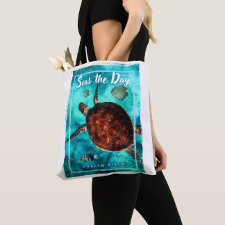 Curlew Turtle Tote Bag, medel Tygkasse