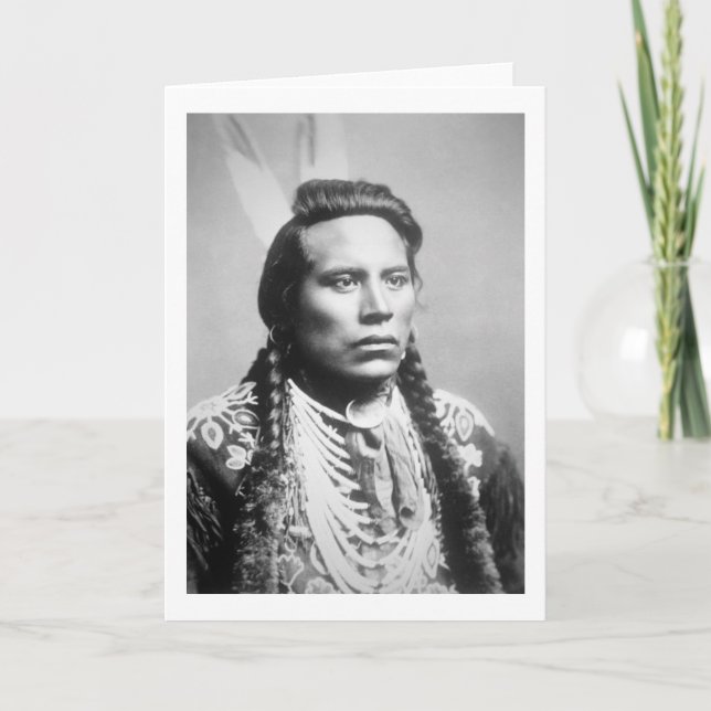 Curley av kråkastammen, en av Custers spanar Kort (Framsida)