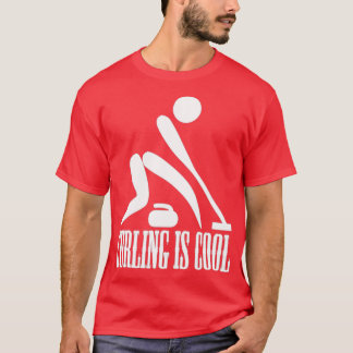 Curling är Coola Dag Paralympics Curling T Shirt