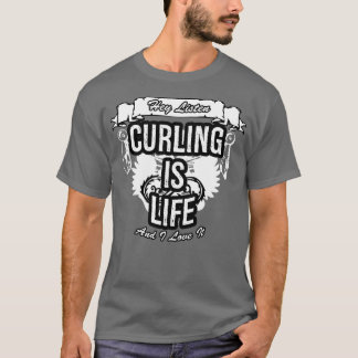 Curling är Life-Kreativets jobbtypografi T Shirt