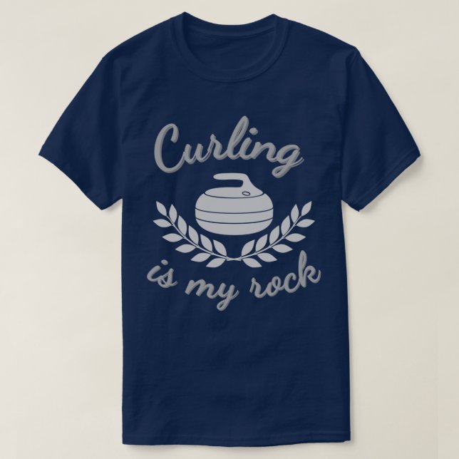 Curling är min sten 1 t shirt (Design framsida)