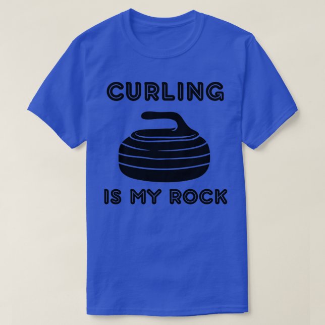 Curling är min sten 3 t shirt (Design framsida)