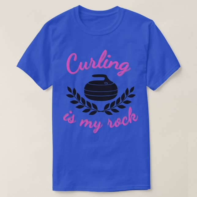 Curling är min sten t shirt (Design framsida)