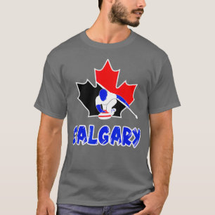 Curling Calgary för Canadian Curling Fläkt och T Shirt
