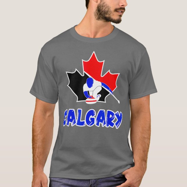 Curling Calgary för Canadian Curling Fläkt och T Shirt (Framsida)