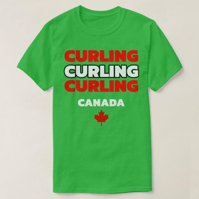 Curling Canada 6 T Shirt (Design framsida)