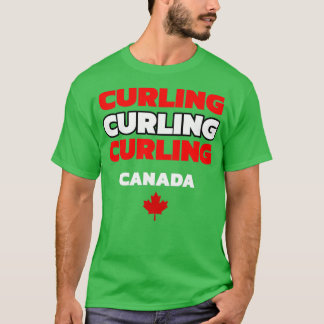 Curling Canada 6 T Shirt