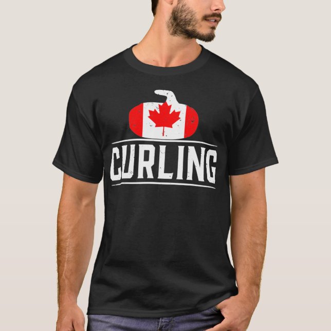 Curling Canada Fläkt Coach Team Player T Shirt (Framsida)