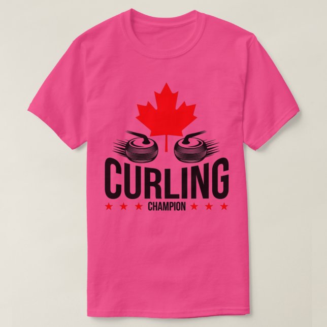 Curling canada fläkt t shirt (Design framsida)