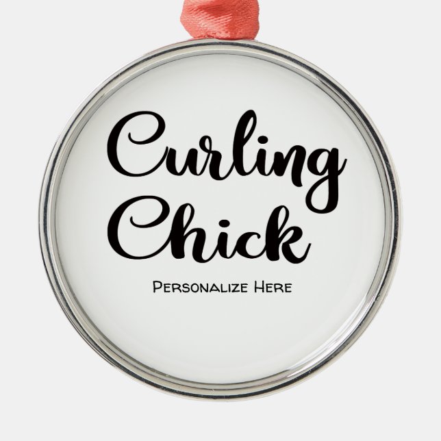 Curling Chick Ornament (Framsidan)
