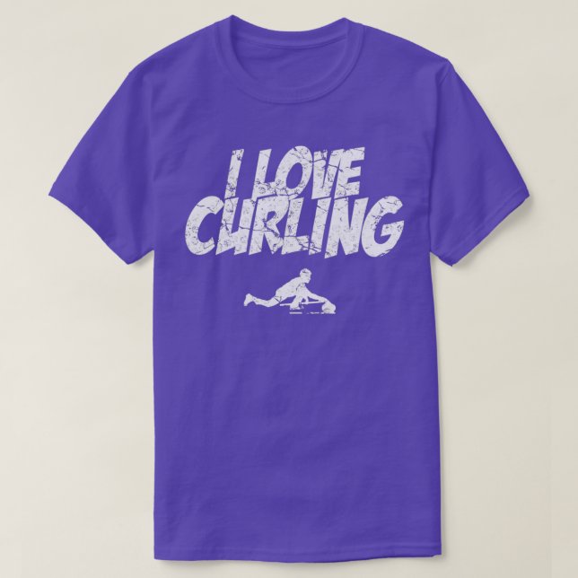 Curling Curler 10 T Shirt (Design framsida)