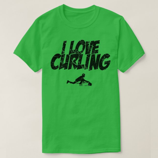 Curling Curler 6 T Shirt (Design framsida)