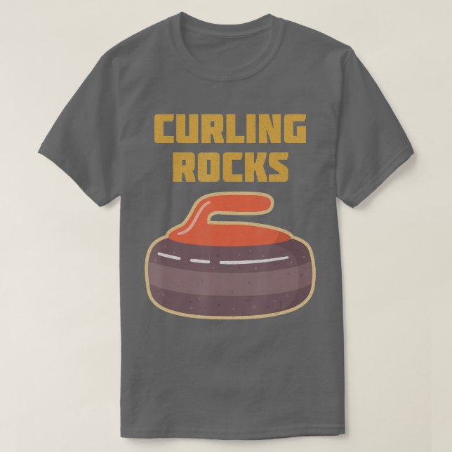 Curling Curler Broom Precision Sport Rink Curling T Shirt (Design framsida)